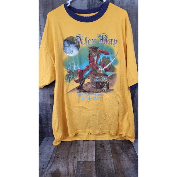 Alex Bay Pirate Days Adult Tee Bill Johnstons Size XL - Picture 1 of 7